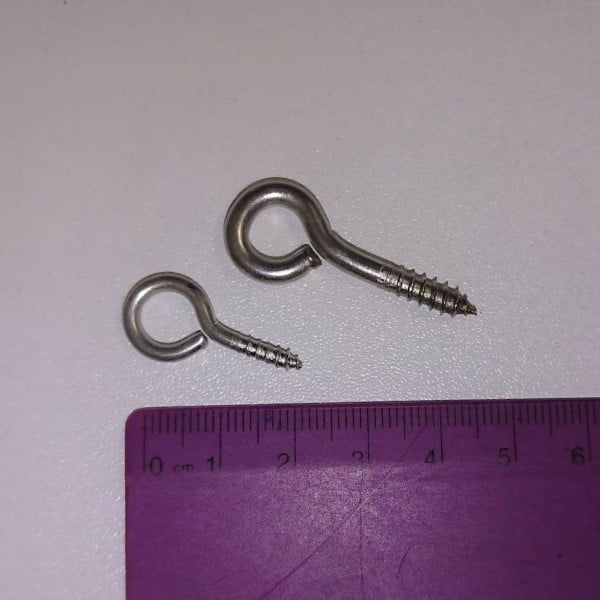 Stainless Steel Eyelet Screw - Animal Enrichment Australia